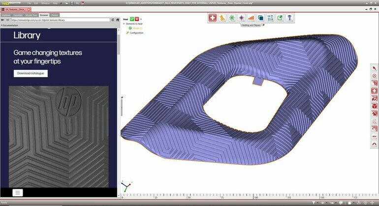 Mit HP und CoreTechnologie Oberflächentexturen im 3D-Druck einfach erstellen