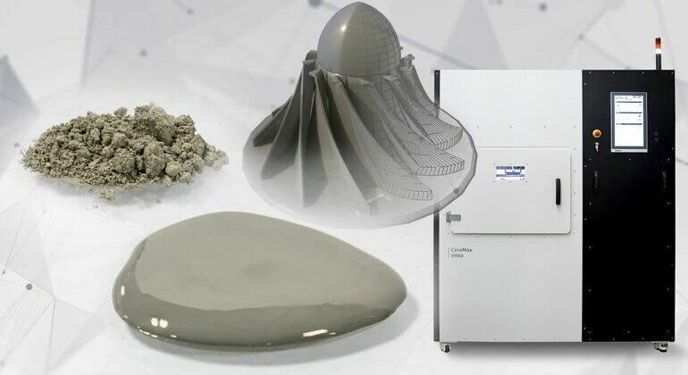 Additive_manufacturing_process_-_material_in_powder_form_and_another_in_liquid,_September_20,_2023.__Research_contact_is_Corson_Cramer.